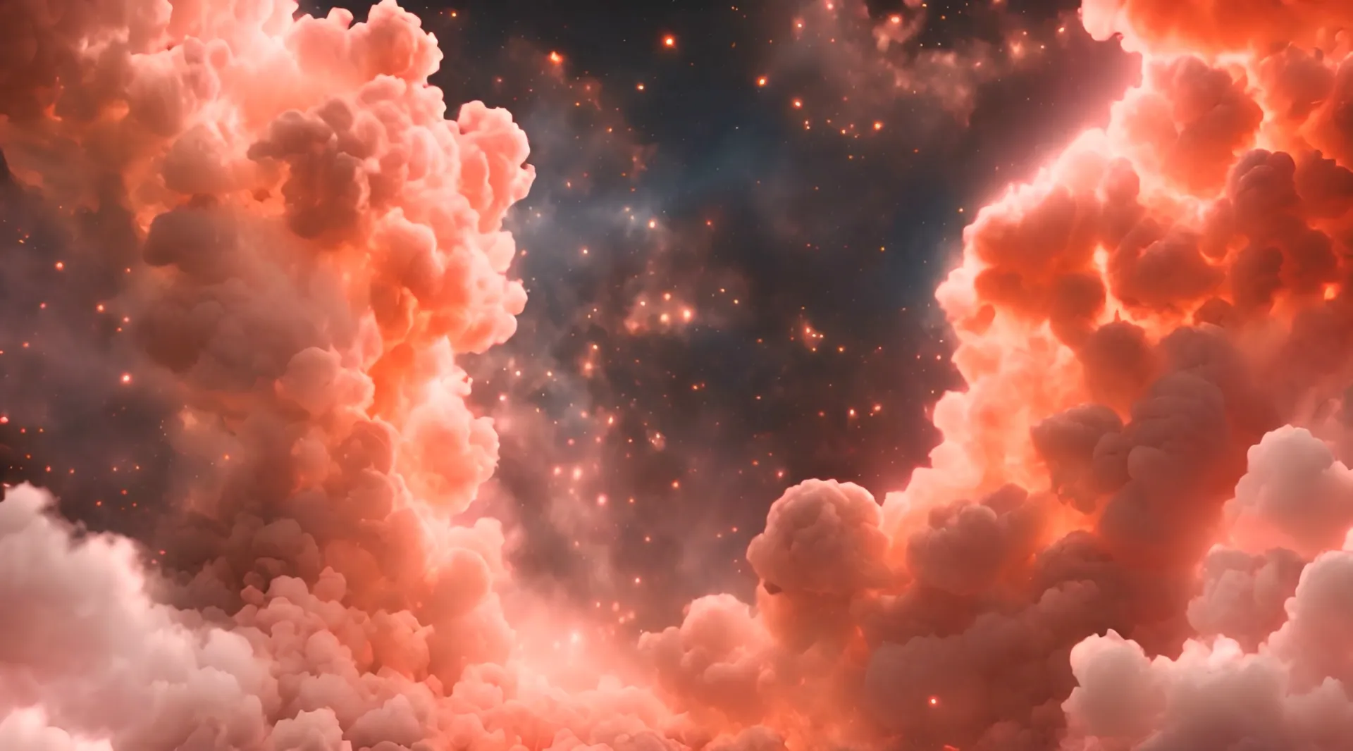 Heavenly Glow Surreal Cloudscape Video